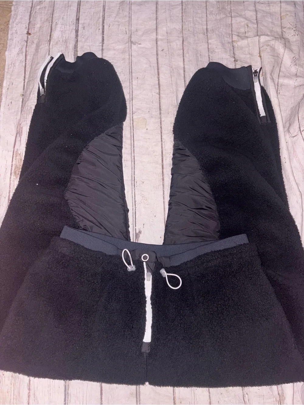 Free People black fleece sundown jogger pant S